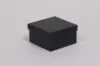 3-1/2L x 3-1/2W x 2H, 2-Piece Set-Up Jewelry Boxes w/Fiber Insert, Black Pinstripe