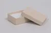 2-1/8L x 3W x 1H, 2-Piece Set-Up Jewelry Boxes w/Fiber Insert, Oatmeal Groove