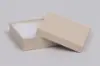 3-1/2L x 3-1/2W x 1H, 2-Piece Set-Up Jewelry Boxes w/Fiber Insert, Oatmeal Groove