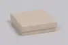 3-1/2L x 3-1/2W x 1H, 2-Piece Set-Up Jewelry Boxes w/Fiber Insert, Oatmeal Groove
