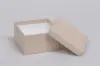 3-1/2L x 3-1/2W x 2H, 2-Piece Set-Up Jewelry Boxes w/Fiber Insert, Oatmeal Groove