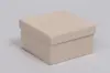 3-1/2L x 3-1/2W x 2H, 2-Piece Set-Up Jewelry Boxes w/Fiber Insert, Oatmeal Groove