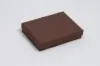 6L x 5W x 1H, Textured Two-Piece Jewelry Boxes, Cocoa