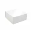 8L x 8W x 3-1/8H, Glossy Magnetic Gift Boxes, White Gloss