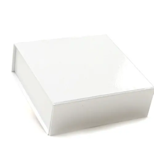 5-1/2L x 5-1/2W x 1-3/4H, Glossy Magnetic Gift Boxes, White Gloss