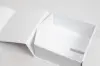 16L x 12W x 8H, Glossy Magnetic Gift Boxes, White Gloss