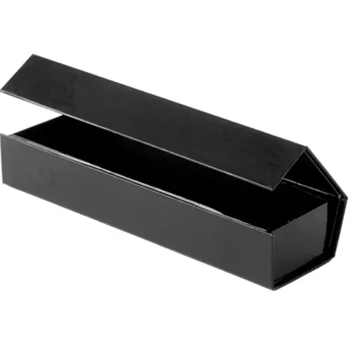 8L x 2W x 1-1/4H, Glossy Magnetic Gift Boxes, Black Gloss