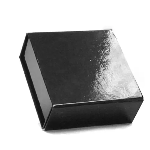 3-5/8L x 3-1/2W x 1-1/2H, Glossy Magnetic Gift Boxes, Black Gloss