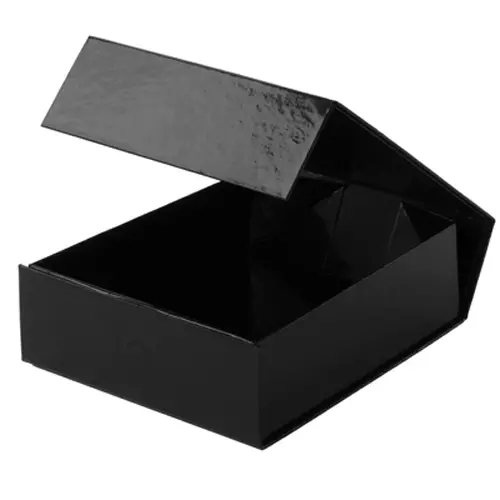 5-1/2L x 7W x 2H, Glossy Magnetic Gift Boxes, Black Gloss