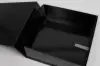 9-1/2L x 9-1/4W x 1-3/4H, Glossy Magnetic Gift Boxes, Black Gloss