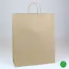 16W X 6D X 19H, BROWN KRAFT PAPER BAGS WITH TWISTED PAPER HANDLE