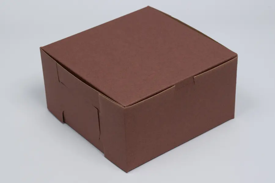 9L x 9W x 5H, Chocolate Cocoa Brown Bakery Boxes