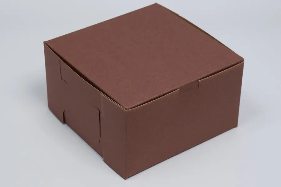 10L x 10W x 5H, Chocolate Cocoa Brown Bakery Boxes