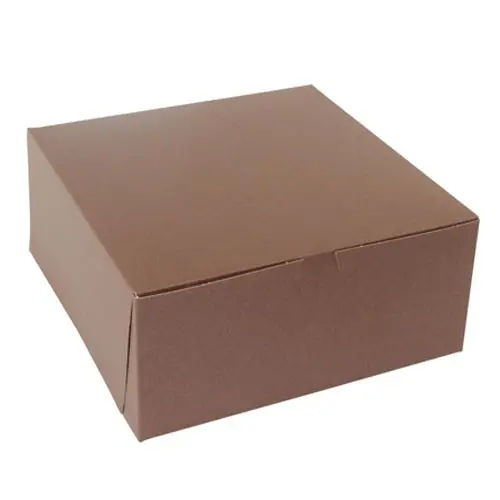 12L x 12W x 5H, Chocolate Cocoa Brown Bakery Boxes