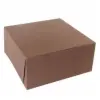 14L x 14W x 6H, Chocolate Cocoa Brown Bakery Boxes