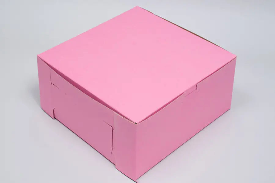 8L x 8W x 5H, Strawberry Pink Bakery Boxes
