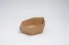 6-5/8W x 8L x 2-3/4H, Kraft Hexagon Market Trays, Kraft