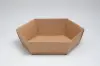 11-3/4W x 15L x 4H, Kraft Hexagon Market Trays, Kraft