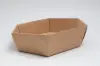11-3/4W x 15L x 4H, Kraft Hexagon Market Trays, Kraft