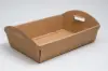 8-5/8W x 12-1/2L x 3-5/16H, E-Flute Market Trays, Natural Kraft