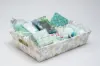8-5/8W x 12-1/2L x 3-5/16H, E-Flute Market Trays, Alpine Snowflake