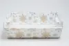 8-5/8W x 12-1/2L x 3-5/16H, E-Flute Market Trays, Alpine Snowflake