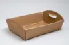 10-3/8W x 14-1/2L x 3-5/16H, E-Flute Market Trays, Natural Kraft