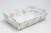 8-5/8W x 12-1/2L x 3-5/16H, E-Flute Market Trays, Alpine Snowflake