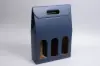 10-5/8L x 3-1/2W x 15H, Italian Wine Boxes, Juta Blue Linen