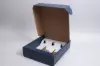 11L x 3-1/2W x 13-3/8H, Italian Wine Boxes, Juta Blue Linen