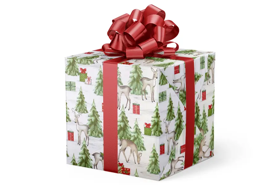 24W x 417 ft, Holiday Wrapping Paper, The Buck Stops Here