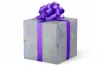 24W x 417 ft, Holiday Wrapping Paper, Iridescent Snowflake