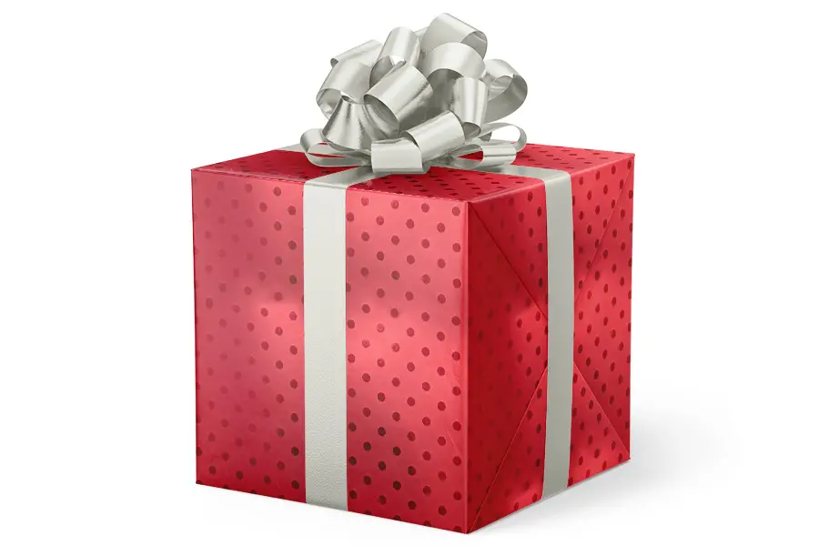 24W x 417 ft, Solid Wrapping Paper, Red Stripes