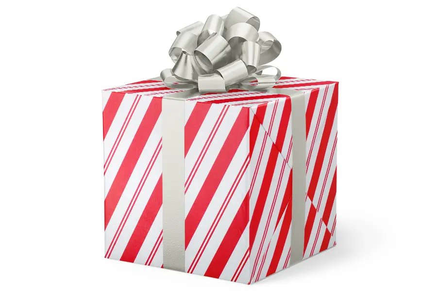 24W x 417 ft, Everyday Wrapping Paper, Cane Candy Stripe
