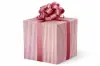 24W x 417 ft, Everyday Wrapping Paper, Red-Cream Ticking Stripe