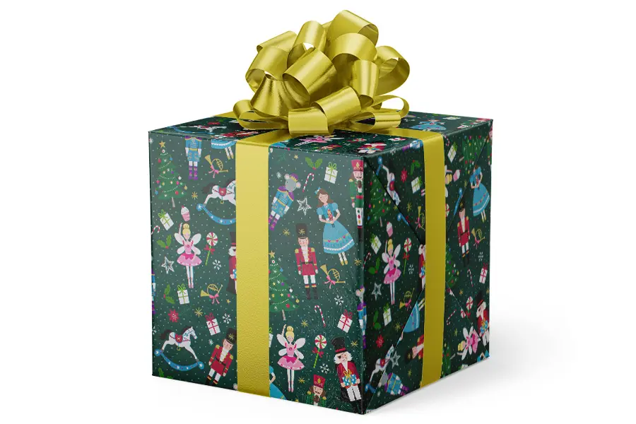 24W x 417 ft, Holiday Wrapping Paper, Nutty Holiday