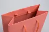 13W x 5D x 10H, Matte Gaia Eurotote Bags with Paper Rope Handles, Cantaloupe