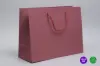 16W x 6D x 12H, Matte Gaia Eurotote Bags with Paper Rope Handles, Marsala