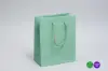 8W x 4D x 10H, Matte Gaia Eurotote Bags with Paper Rope Handles, Nile Green