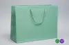 16W x 6D x 12H, Matte Gaia Eurotote Bags with Paper Rope Handles, Nile Green