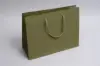 13W x 5D x 10H, Matte Gaia Eurotote Bags with Paper Rope Handles, Olive Green
