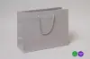 13W x 5D x 10H, Matte Gaia Eurotote Bags with Paper Rope Handles, Gray