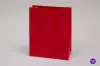 8W x 4D x 10H, Gloss Eurotote Bags with Rope Handles, Red Gloss