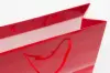13W x 5D x 10H, Gloss Eurotote Bags with Rope Handles, Red Gloss