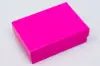 3L x 2-1/8W x 1H, 2-Piece Set-Up Jewelry Boxes w/Fiber Insert, Fuchsia Gloss