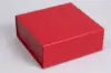 8L x 8W x 3H, Scratch Resistant Matte Finish Magnetic Boxes, Matte Red