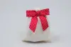 3W x 2-3/4 Bow, Pre-Tied Grosgrain Polka Dot Bows With Wire Twist, Red Polka Dots Grosgrain