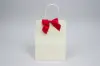 4W x 3-1/4 Bow, Pre-Tied Satin Bows With Wire Twist, Red Satin
