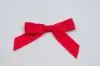3W x 2-3/4 Bow, Pre-Tied Grosgrain Bows With Wire Twist, Red Grosgrain