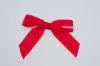3W x 2-3/4 Bow, Pre-Tied Grosgrain Bows With Wire Twist, Red Grosgrain
